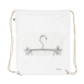 Pearly Girl cotton dust bag drawstring handbag storage bag